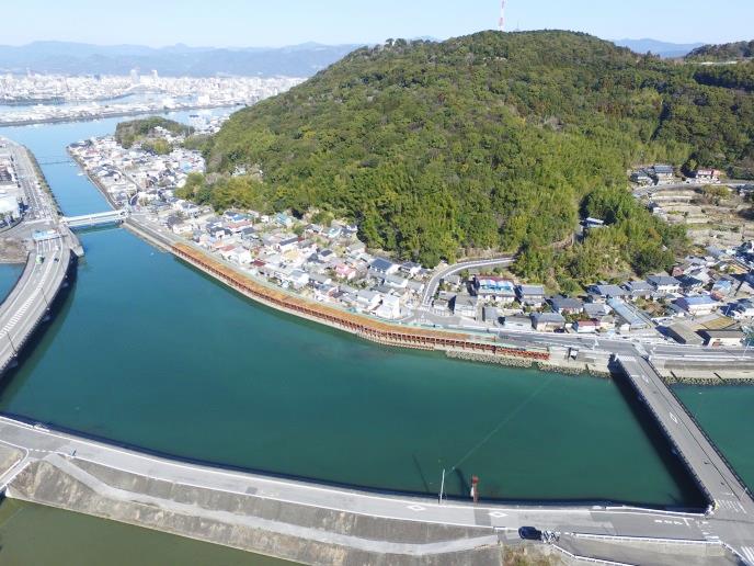 地震高潮第１３－７号　下田川地震高潮対策工事画像