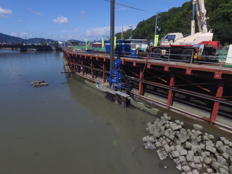 地震高潮第１３－７号　下田川地震高潮対策工事画像