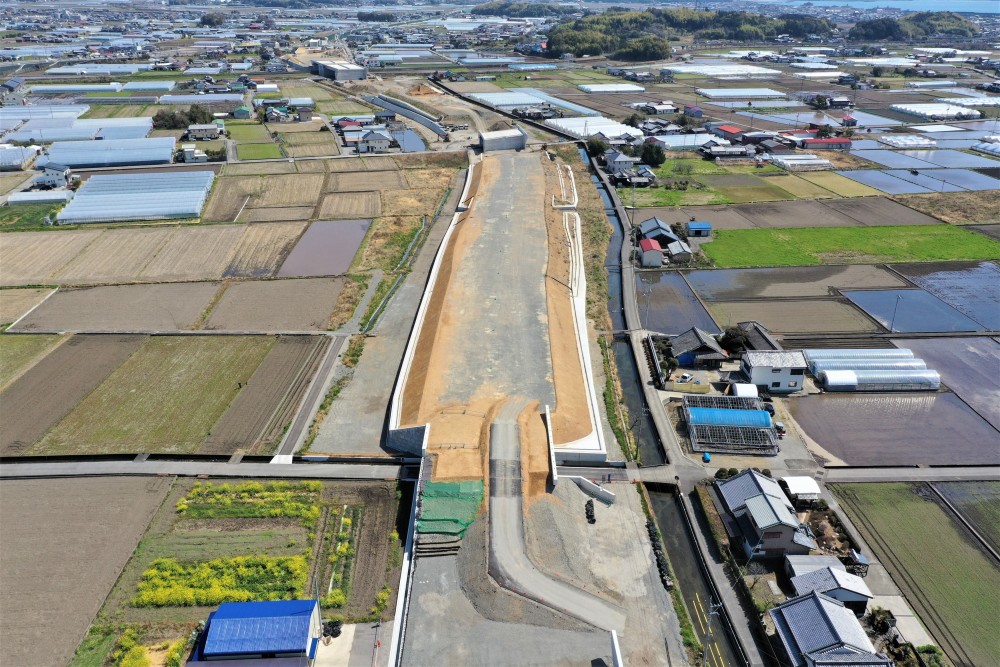 令和３－４年度　南国安芸道路西野地区改良第４工事画像