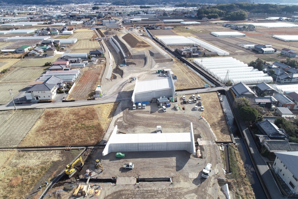 令和２年度　南国安芸道路市道横井線跨道橋外１橋下部外工事画像